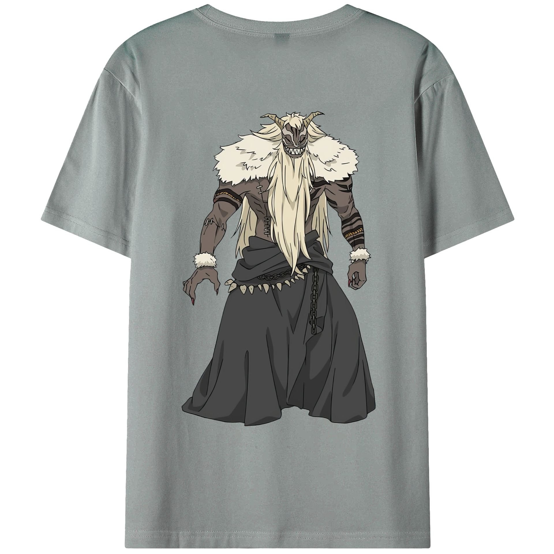 （画像用） 葬送のフリーレン Frieren 綿100％ メンズ半袖Tシャツ（バックプリント） 通気性